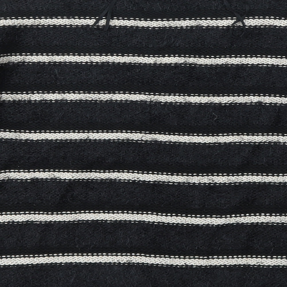 M&Co Womens Multicoloured Striped  Basic T-Shirt Size S