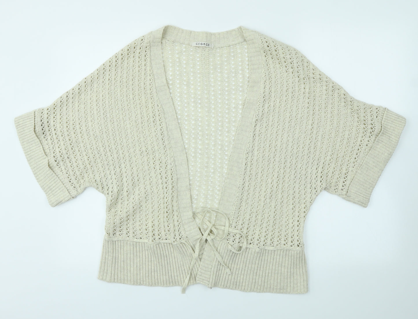 George Womens Beige   Cardigan Jumper Size 16