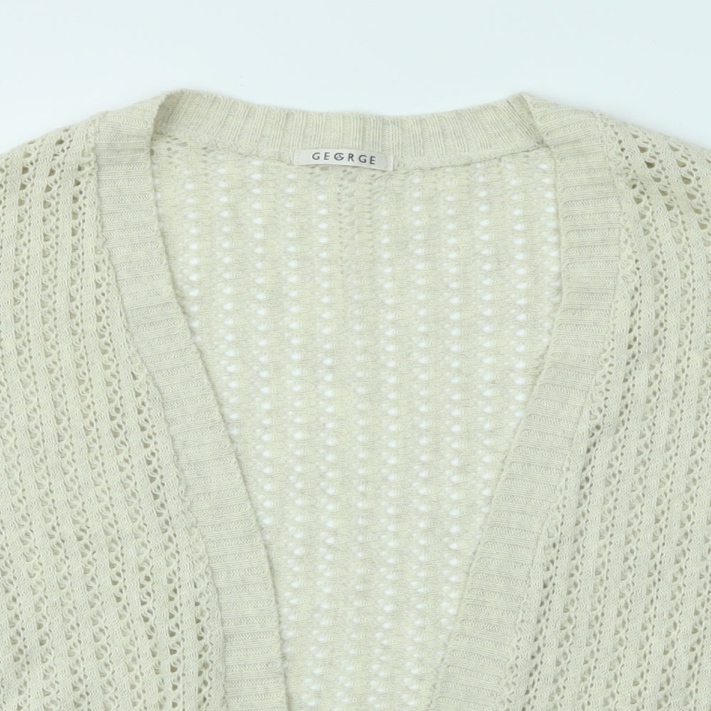 George Womens Beige   Cardigan Jumper Size 16