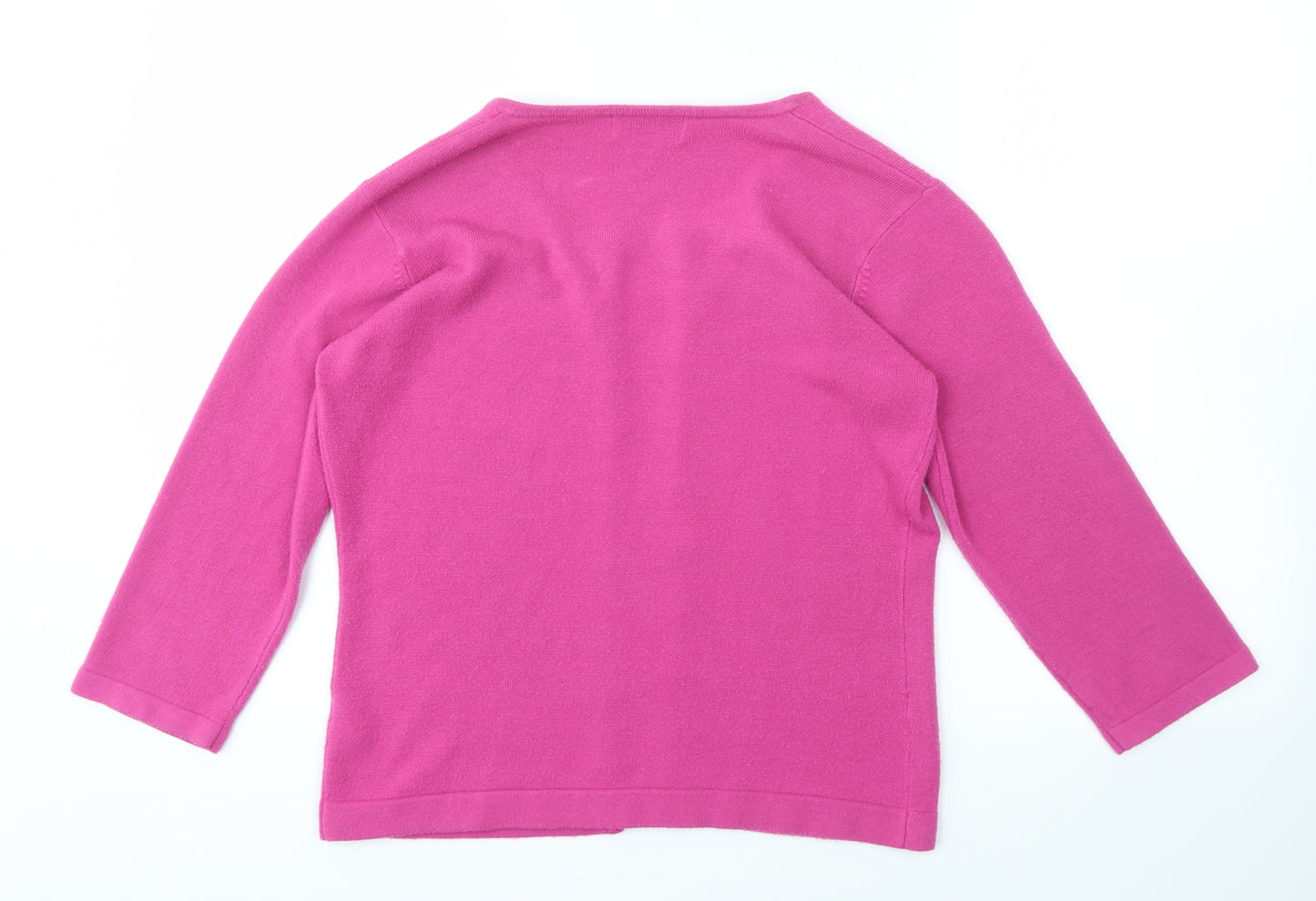 Topshop Womens Pink   Cardigan Jumper Size 14