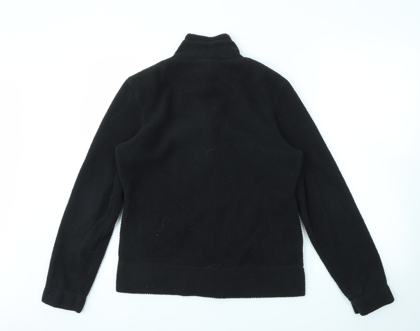George Womens Black Houndstooth  Full Zip Jumper Size 14