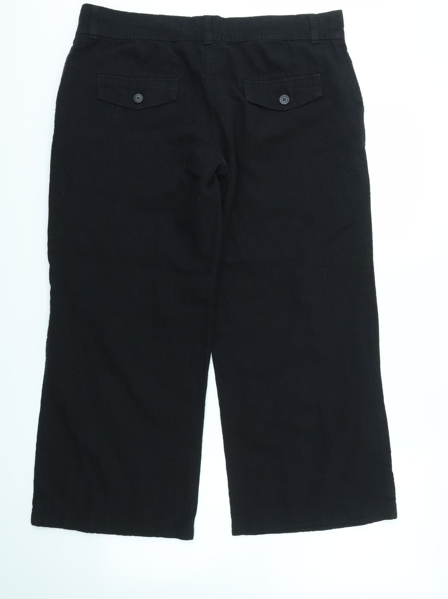 NEXT Womens Black   Trousers  Size 16 L27 in