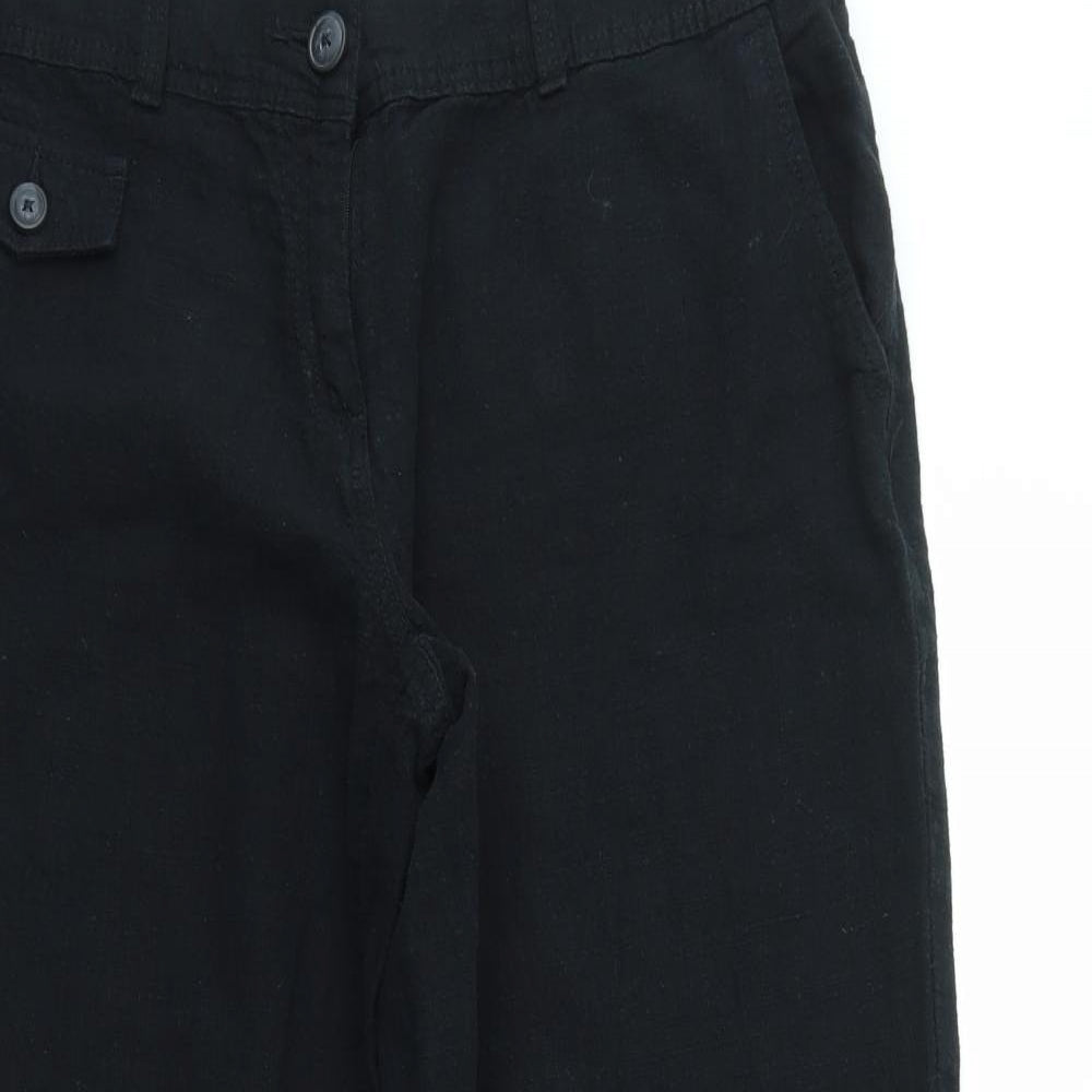 NEXT Womens Black   Trousers  Size 16 L27 in