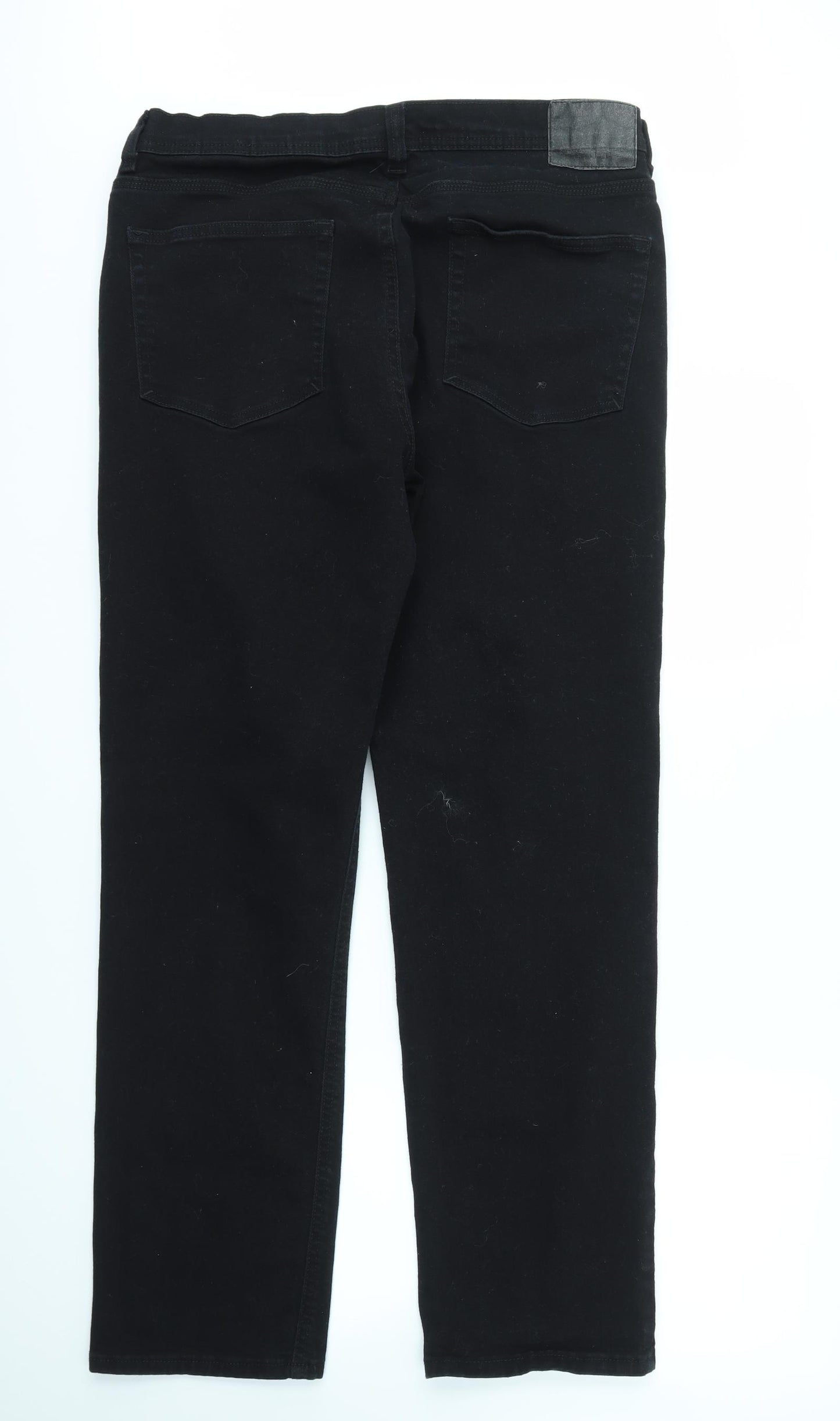 F&F Mens Black   Straight Jeans Size 38 in L32 in