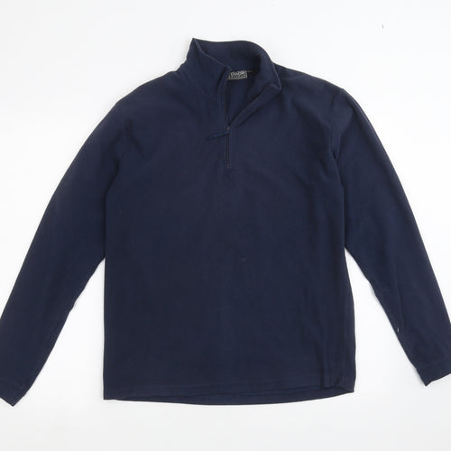 Outdoor Essentials Mens Blue  Fleece Pullover Jumper Size S