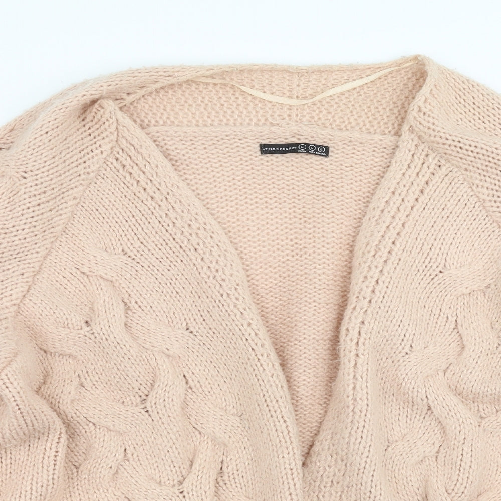Primark Womens Pink  Knit Cardigan Jumper Size L