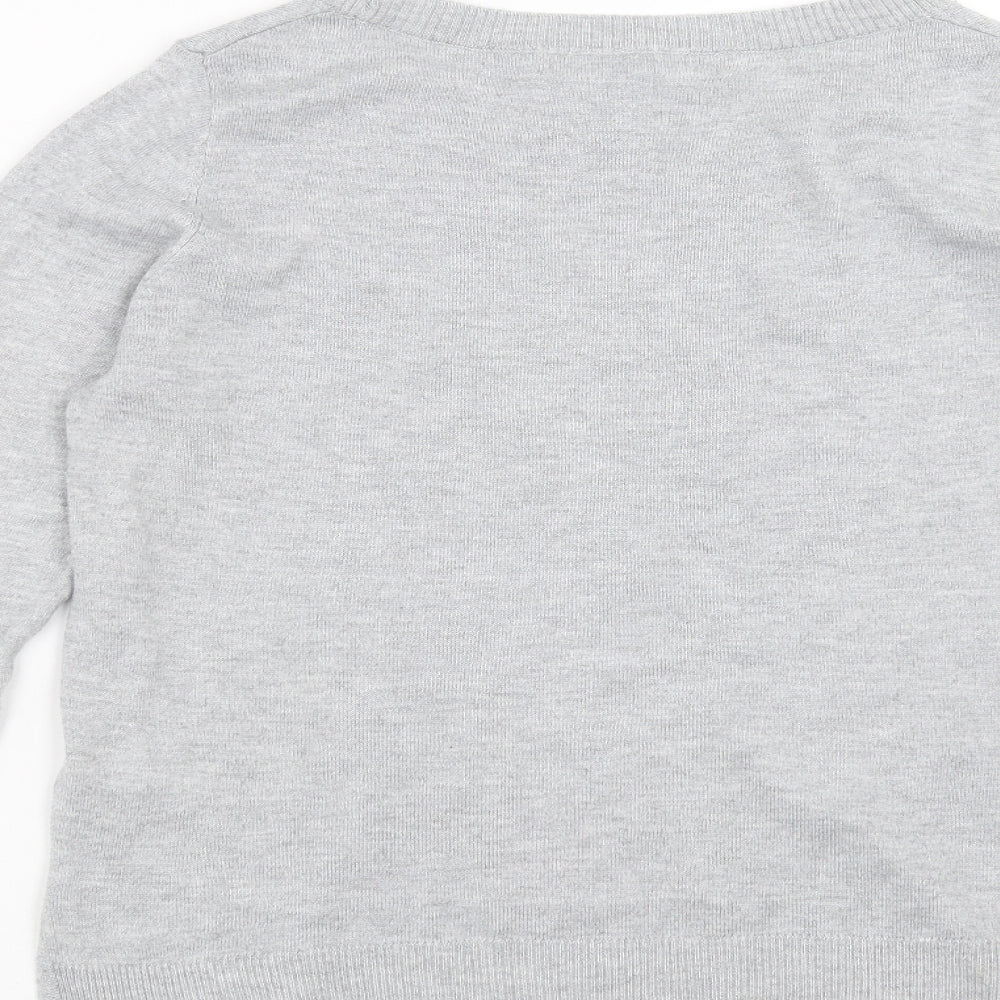 NEXT Womens Grey  Knit Pullover Jumper Size 12