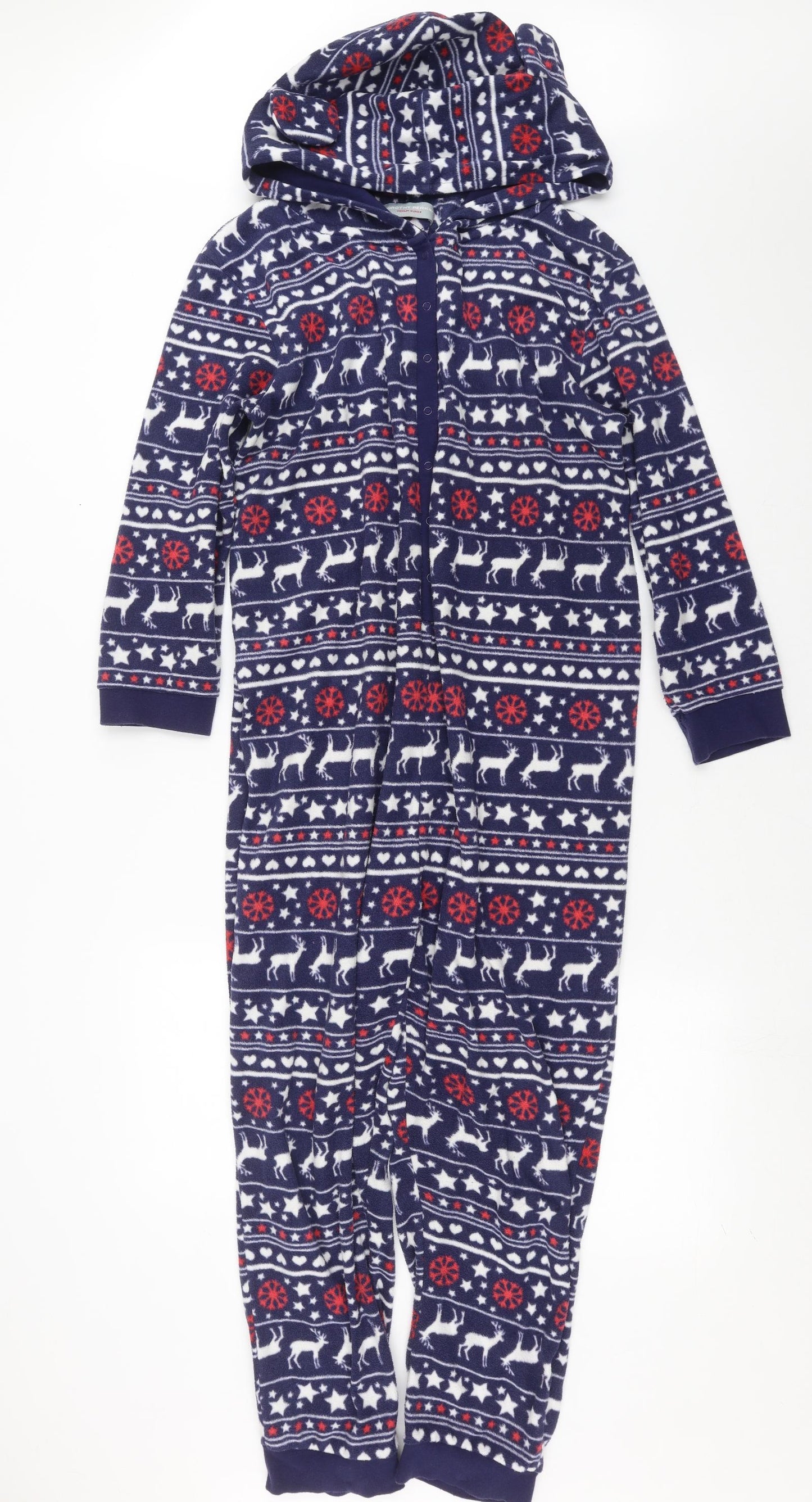 Dorothy Perkins Womens Blue Fair Isle   One Piece Size M  - onesie