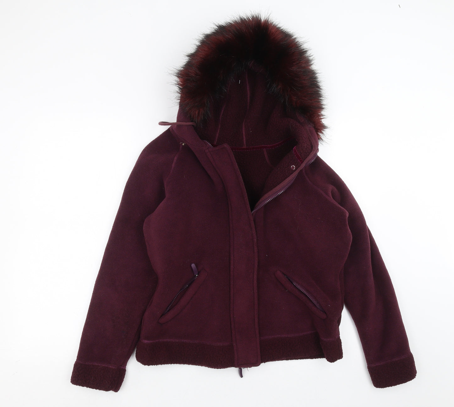 Marks and Spencer Womens Purple   Full Zip Hoodie Size 14