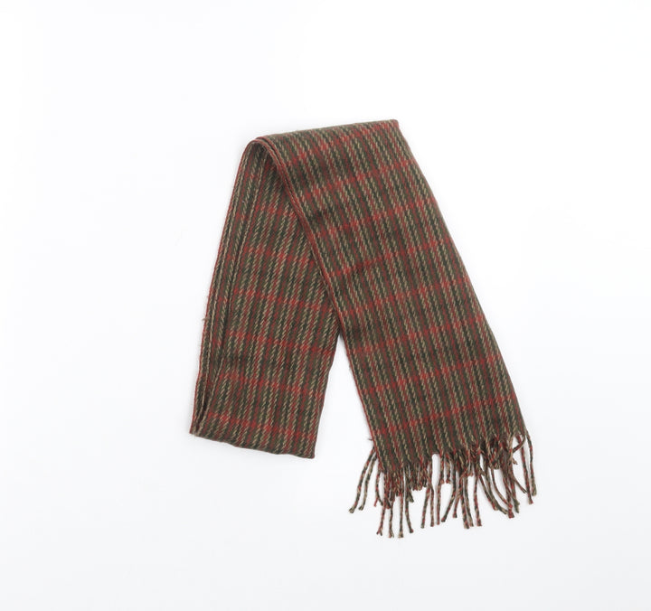 Preworn Womens Beige Check   Scarf