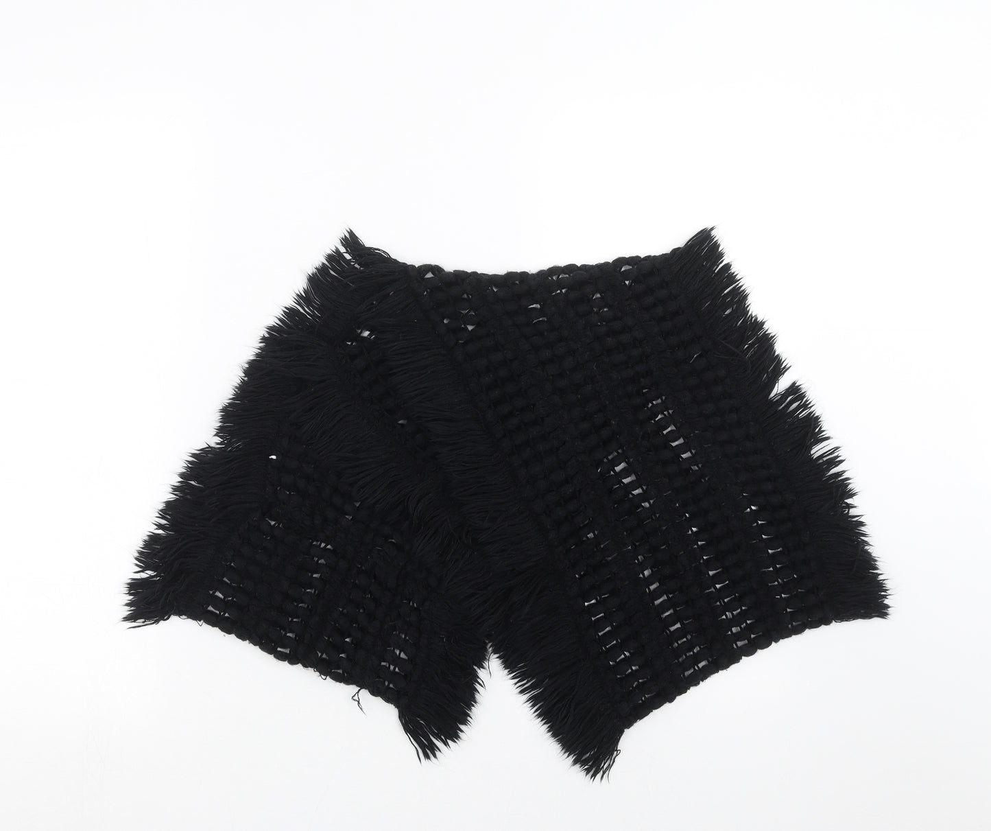 Preworn Womens Black    Scarf   - loop scarf