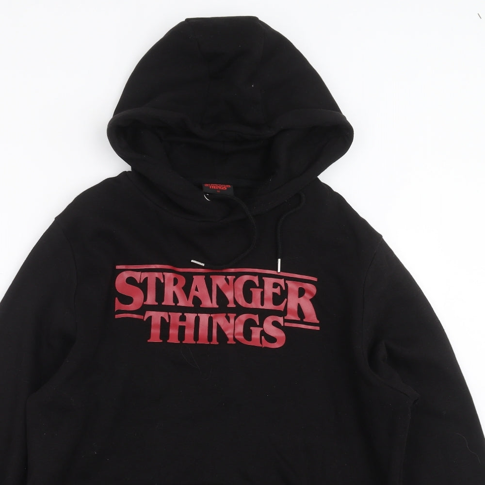 Primark Mens Black   Pullover Hoodie Size M  - Stranger Things