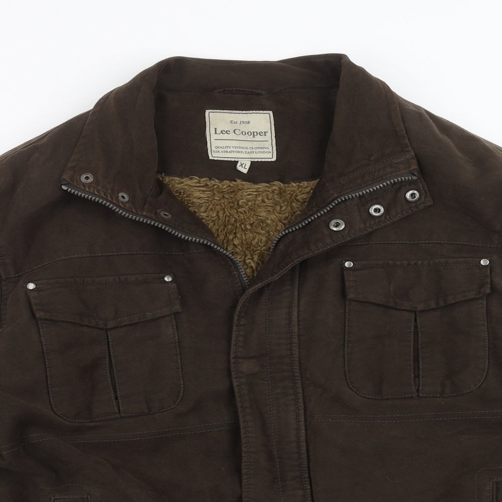 Lee Cooper Mens Brown   Jacket  Size XL