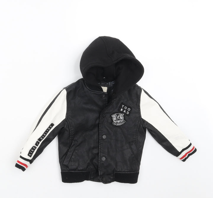 River Island Mini Baby Black Jacket Size 12-18 Months