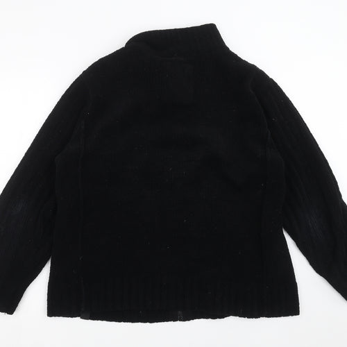 NEXT Mens Black   Full Zip Jumper Size L