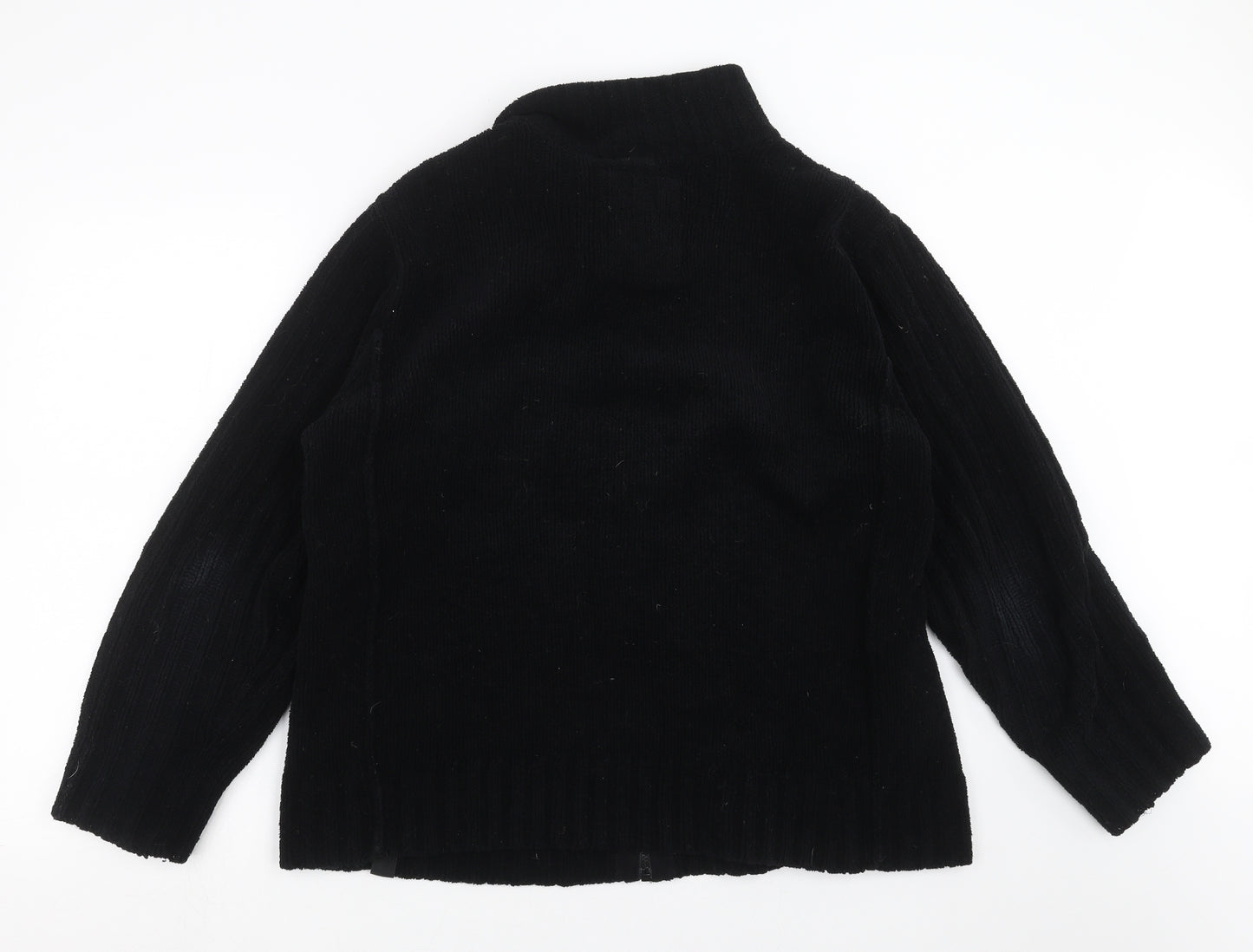 NEXT Mens Black   Full Zip Jumper Size L
