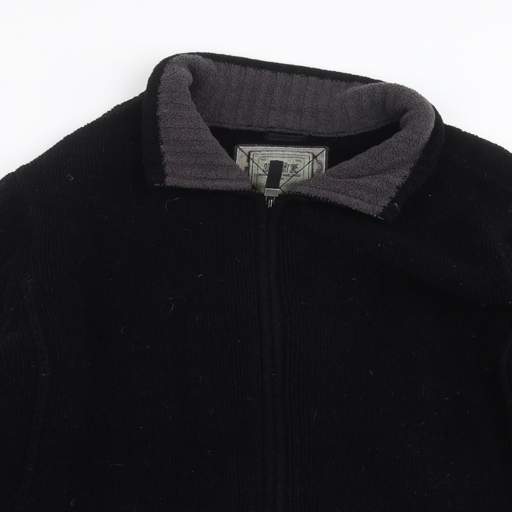 NEXT Mens Black   Full Zip Jumper Size L