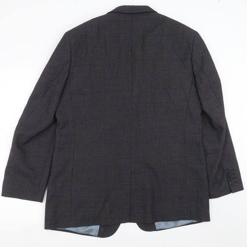 Marks and Spencer Mens Blue Check  Jacket Suit Jacket Size 44