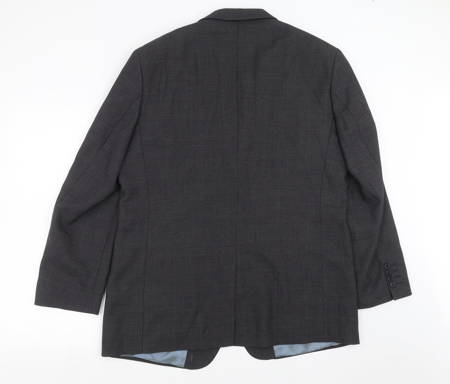 Marks and Spencer Mens Blue Check  Jacket Suit Jacket Size 44