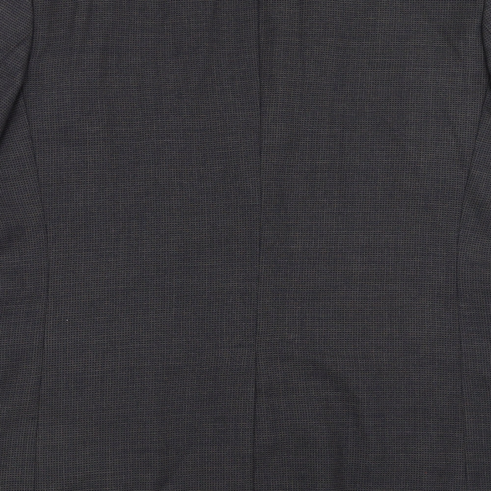Marks and Spencer Mens Blue Check  Jacket Suit Jacket Size 44