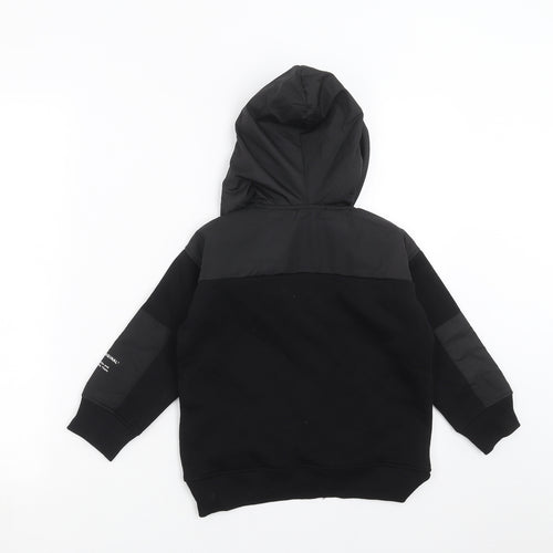 Zara Boys Black   Pullover Hoodie Size 6 Years