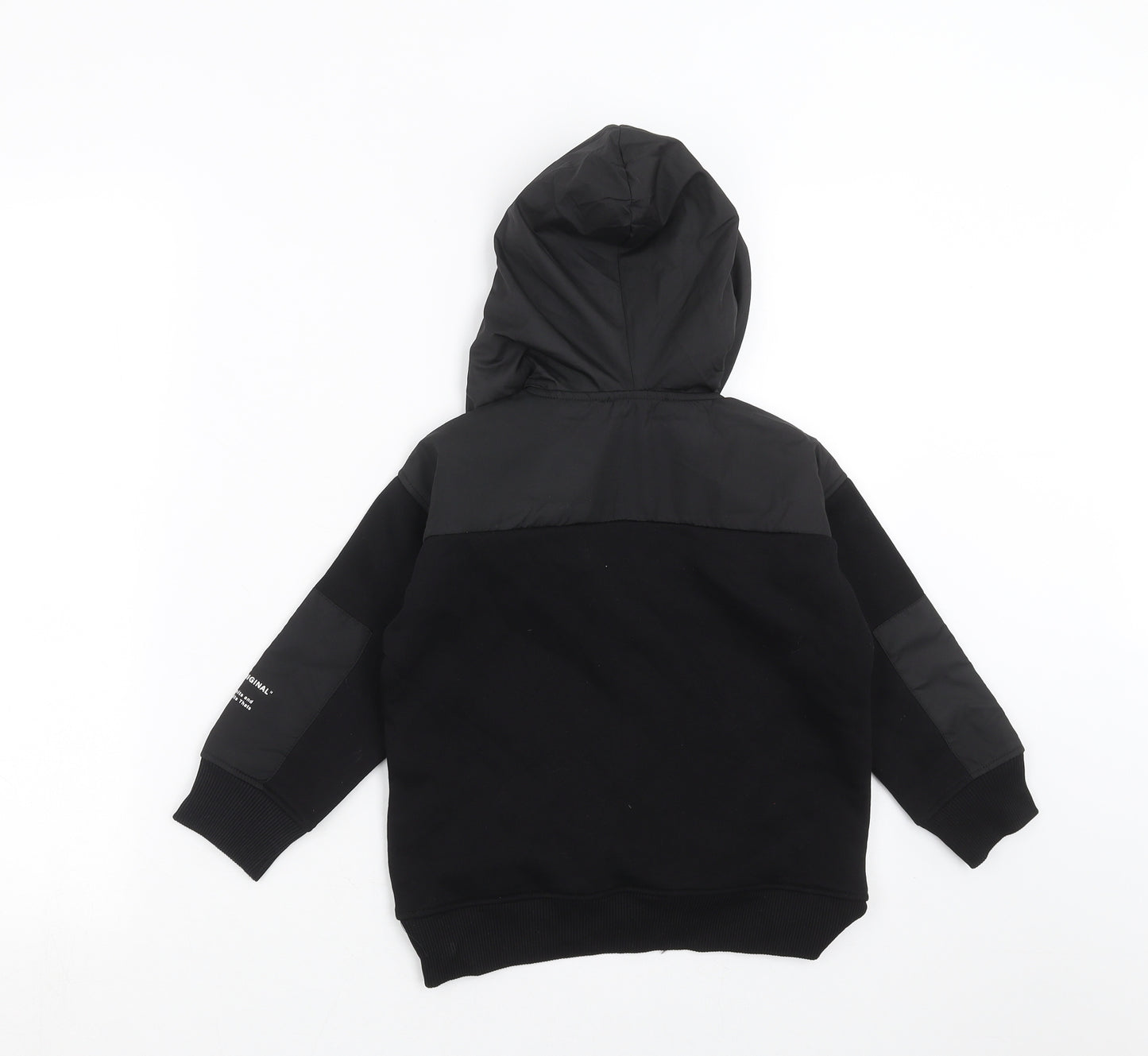 Zara Boys Black   Pullover Hoodie Size 6 Years