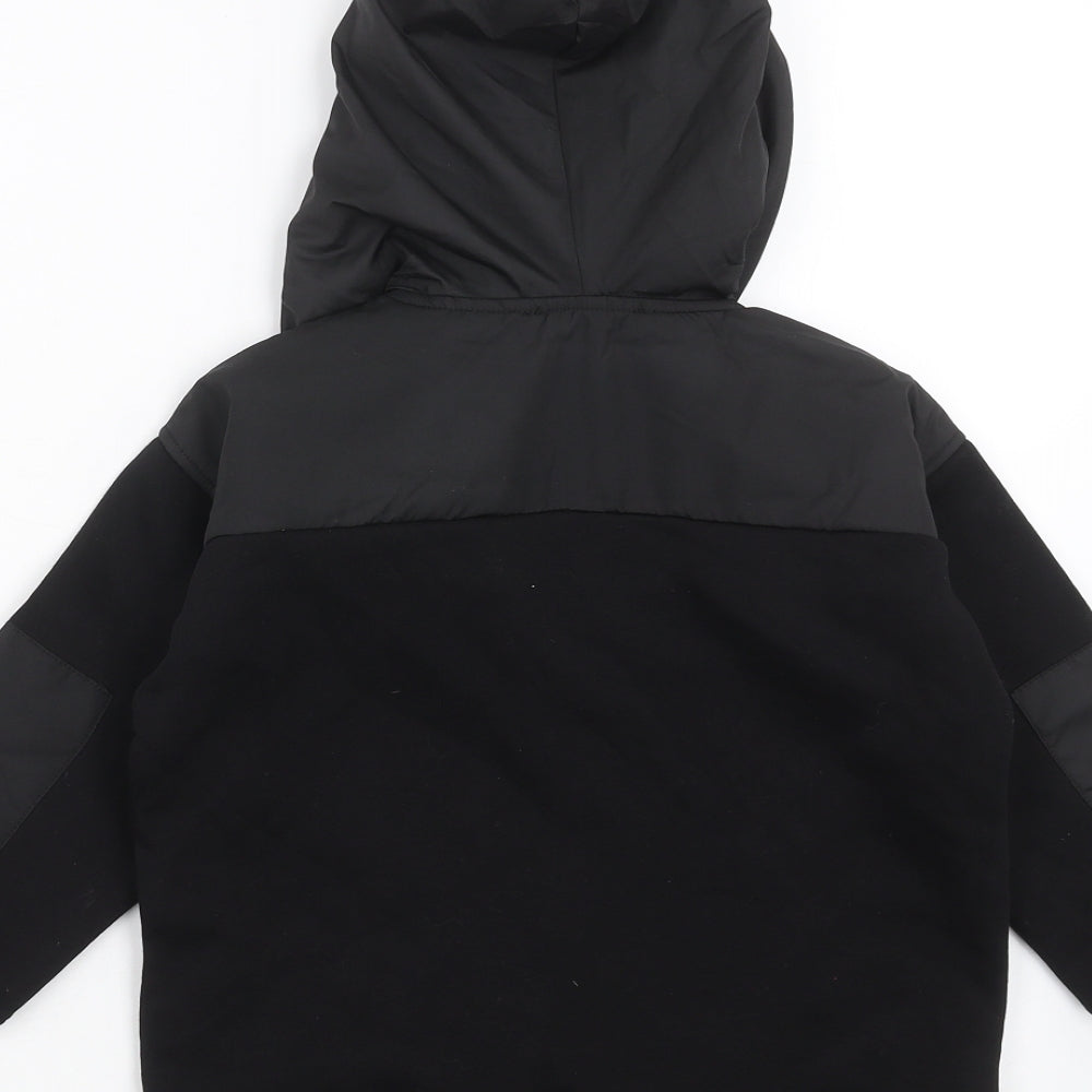 Zara Boys Black   Pullover Hoodie Size 6 Years