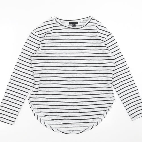 Primark Womens Grey Striped  Pullover Sweatshirt Size 10