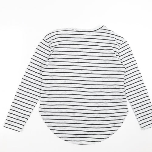 Primark Womens Grey Striped  Pullover Sweatshirt Size 10
