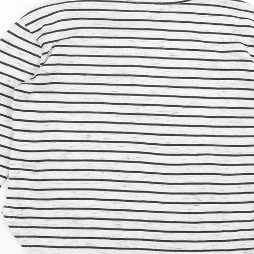 Primark Womens Grey Striped  Pullover Sweatshirt Size 10