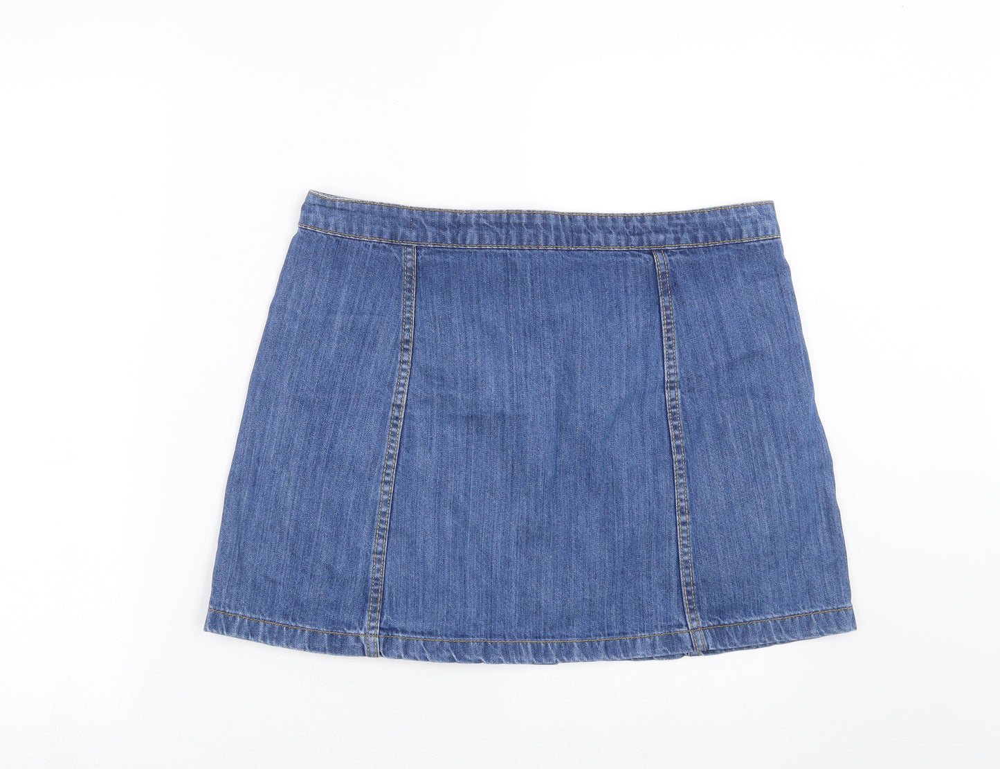 Parisian Collection  Womens Blue  Denim A-Line Skirt Size 14