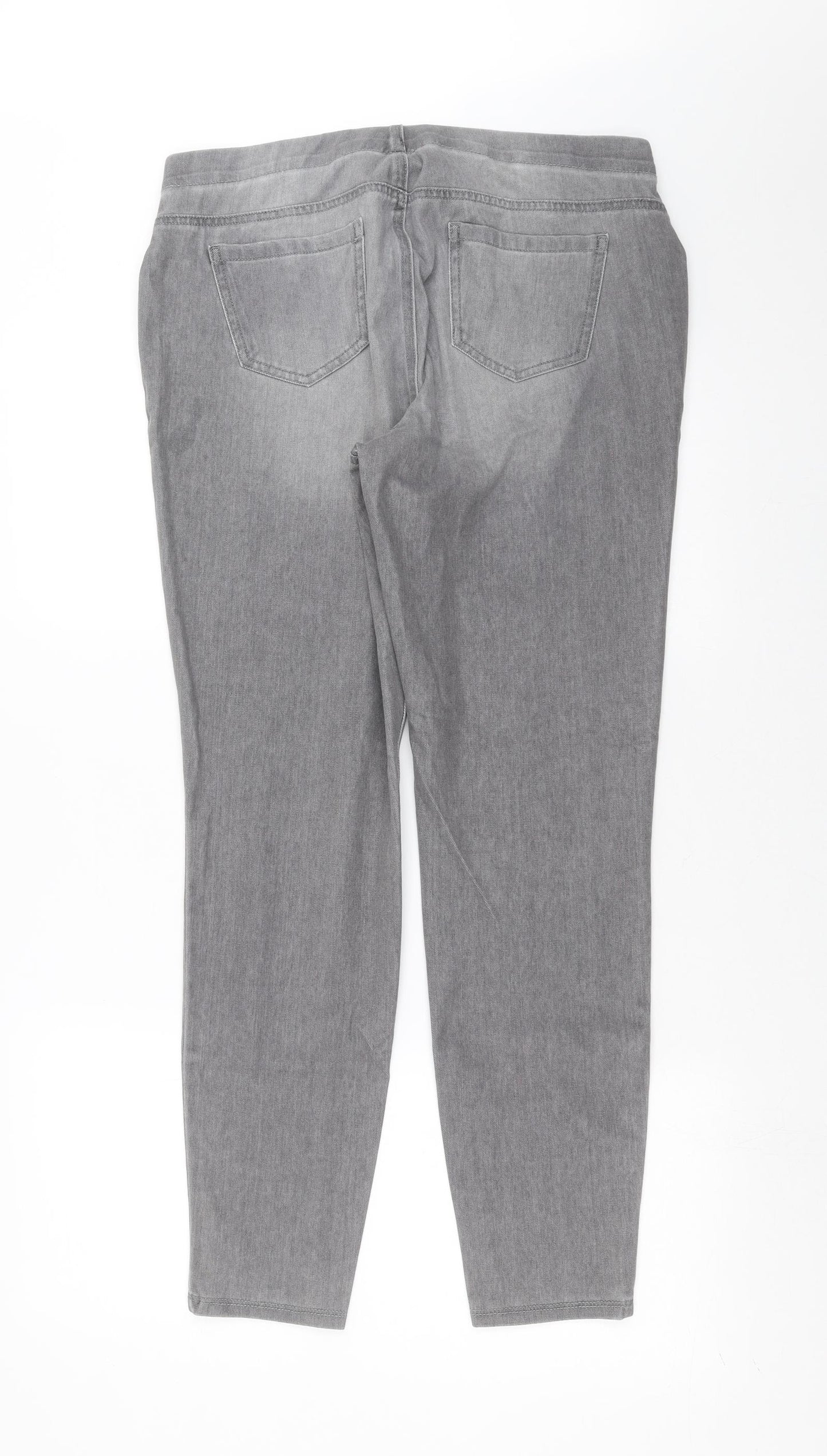 George Womens Grey  Denim Jegging Jeans Size 16 L29 in