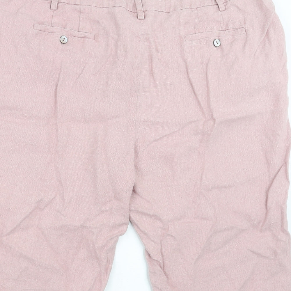 Artigiano Womens Pink   Chino Shorts Size 24
