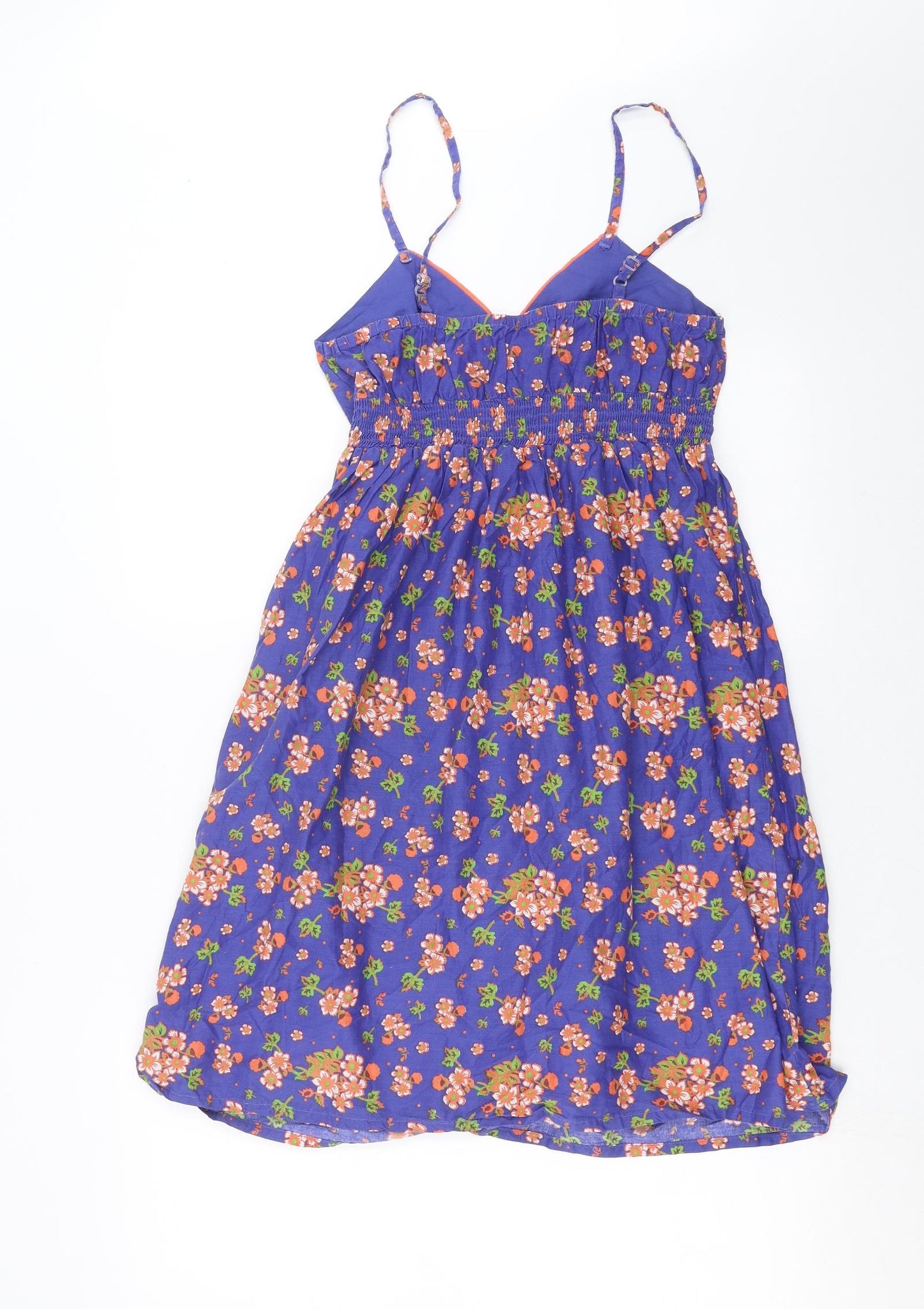 Papaya Womens Blue Floral  Fit & Flare  Size 8