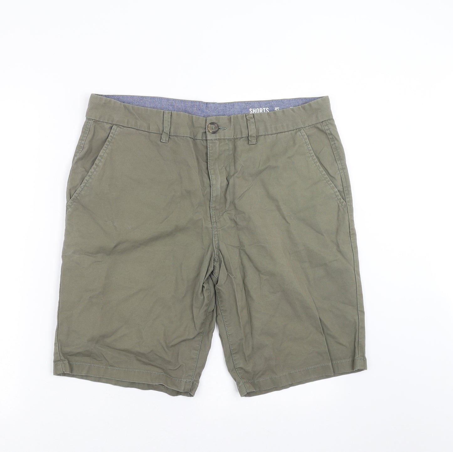F&F Mens Green   Chino Shorts Size 36 in