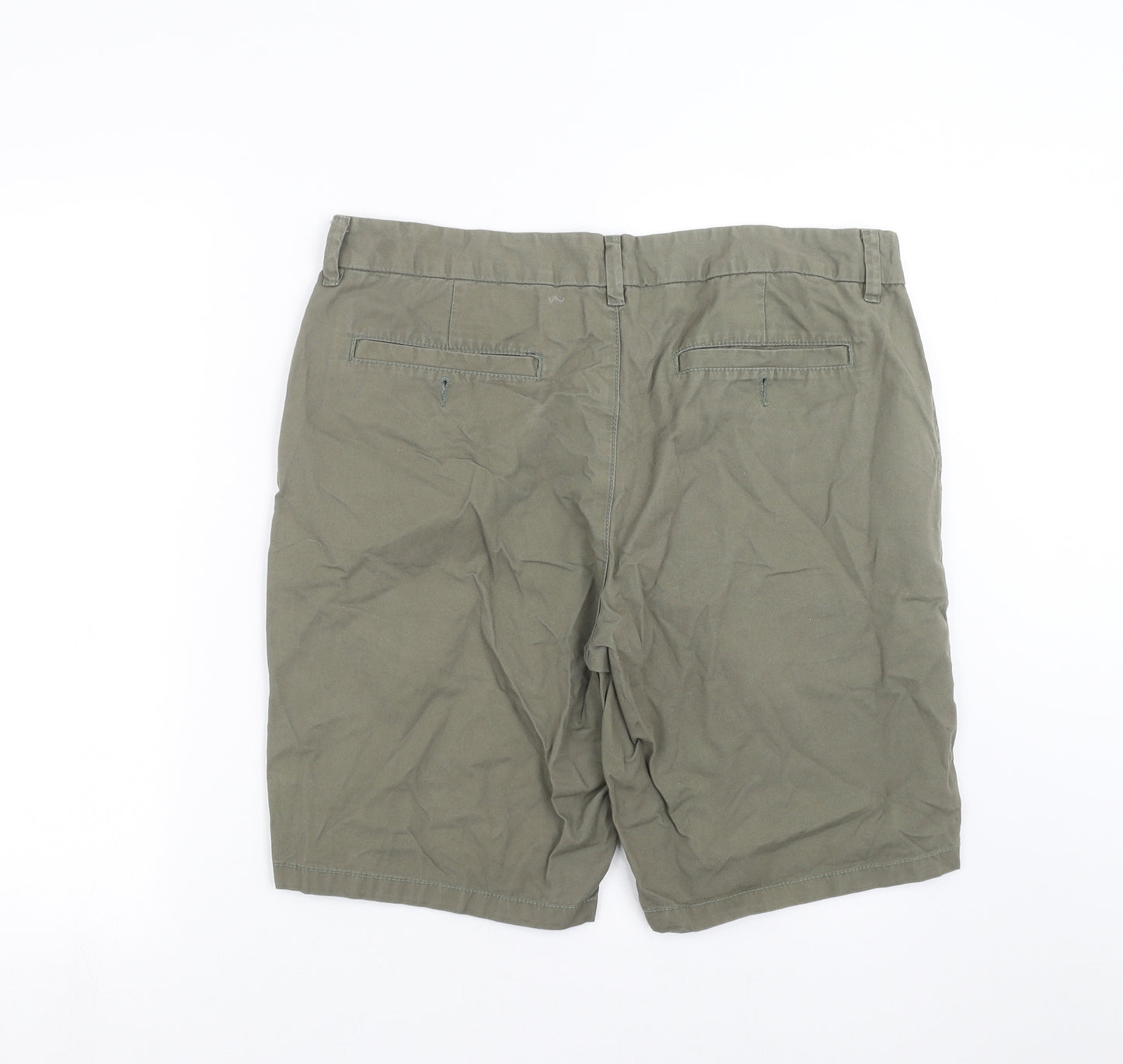 F&F Mens Green   Chino Shorts Size 36 in