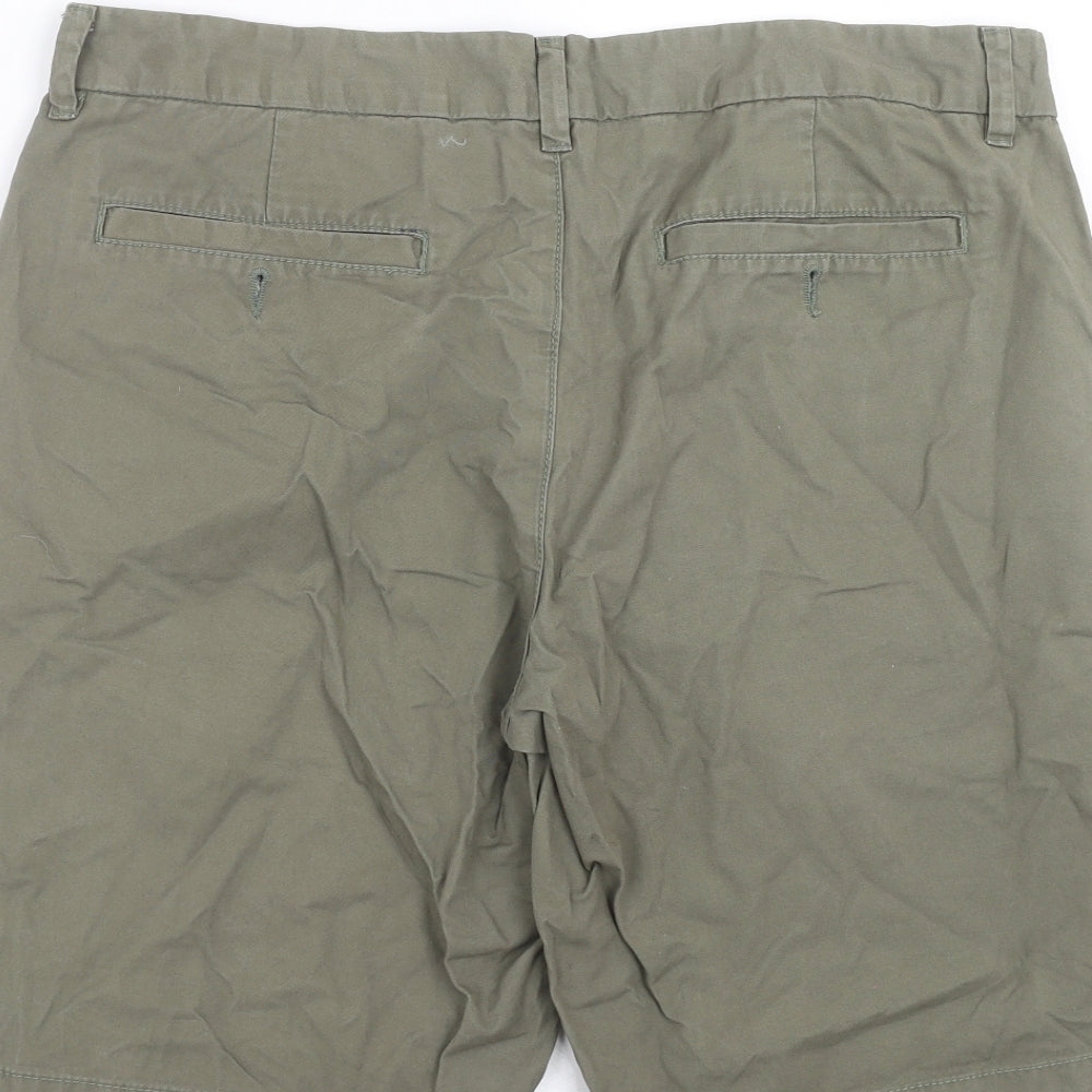 F&F Mens Green   Chino Shorts Size 36 in