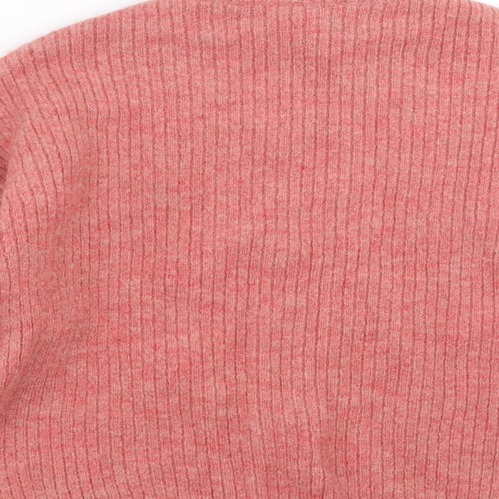 George Womens Pink Argyle/Diamond Knit Pullover Jumper Size M