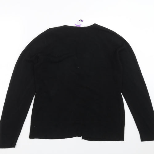 BHS Womens Black  Knit Cardigan Jumper Size 16