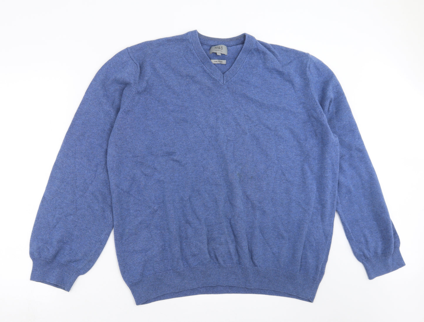 Marks and Spencer Mens Blue  Knit Pullover Jumper Size 2XL