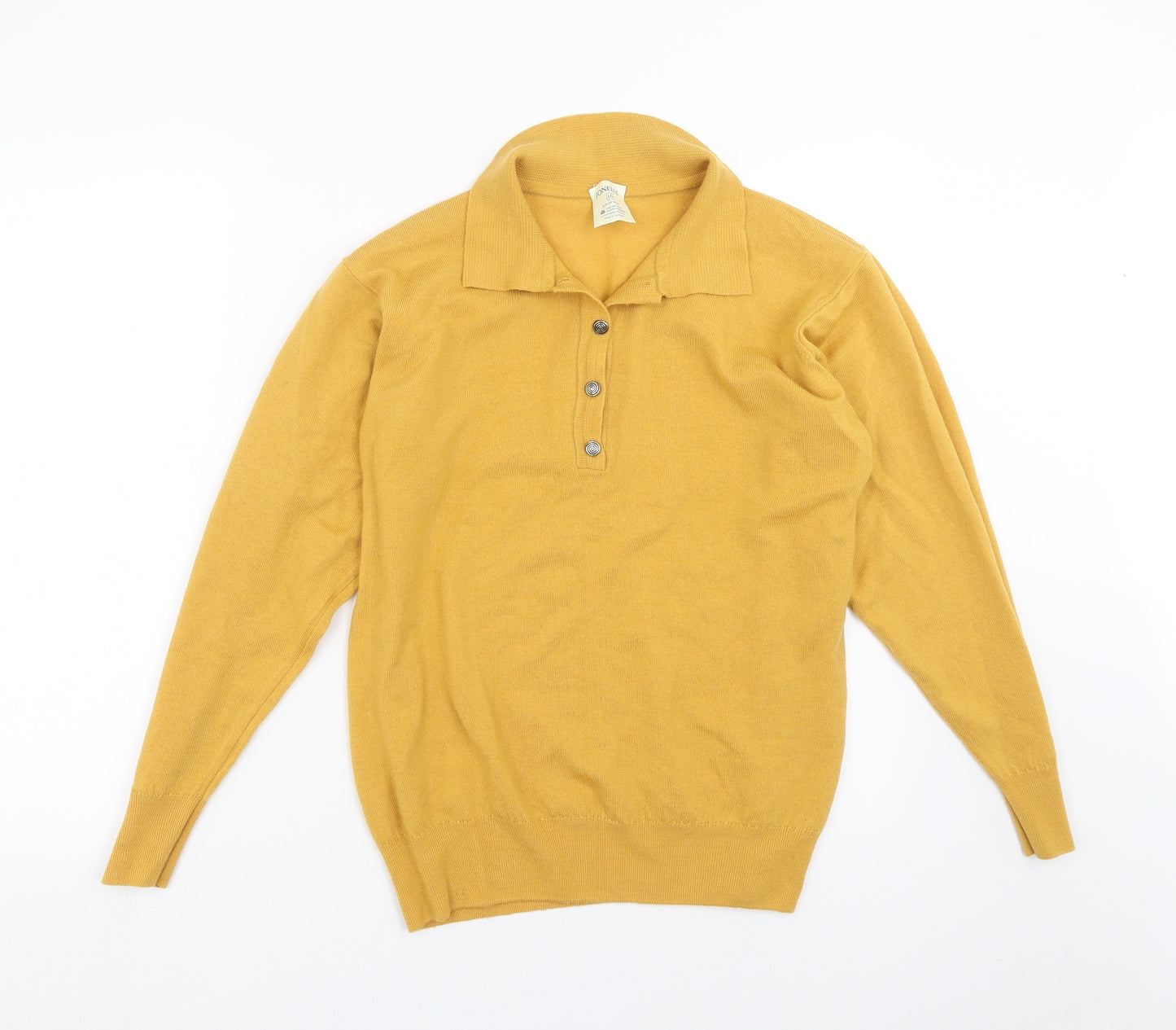 JONELLE Womens Yellow  Knit Pullover Jumper Size 16