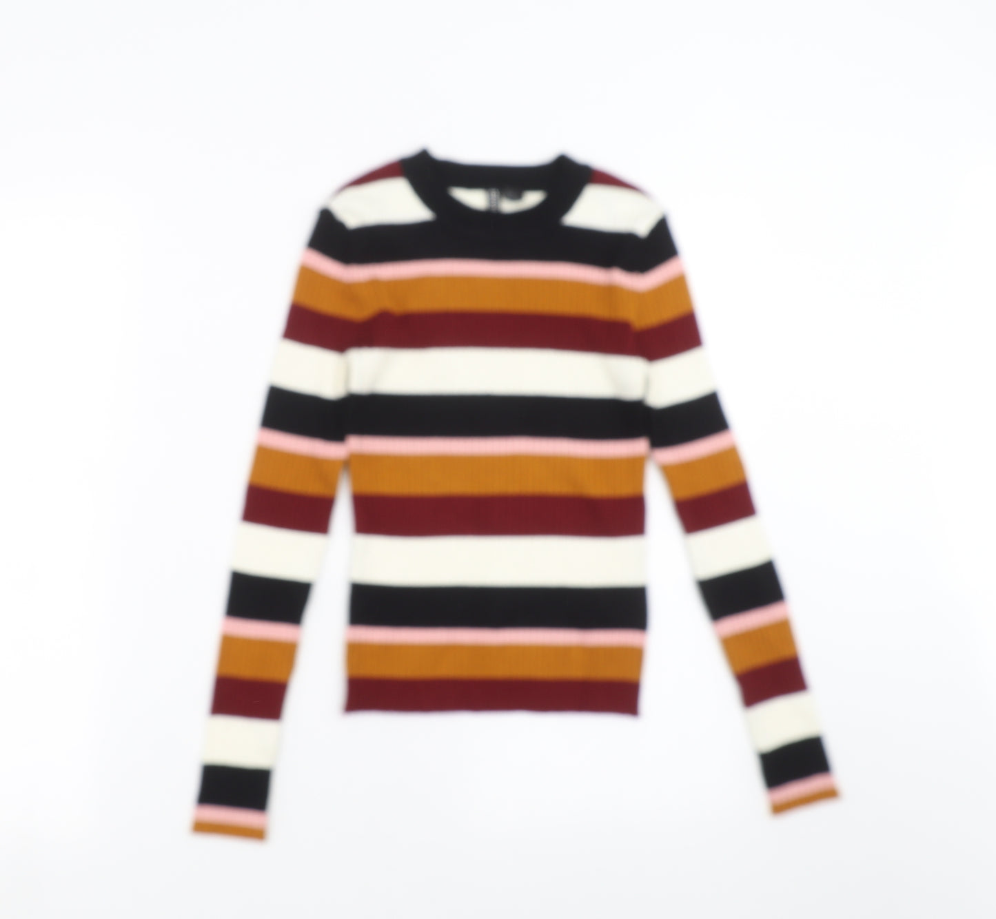 Divided by H&M Womens Multicoloured Striped  Pullover Jumper Size XS
