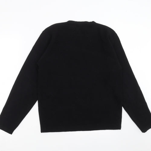 George Mens Black  Knit Pullover Jumper Size S