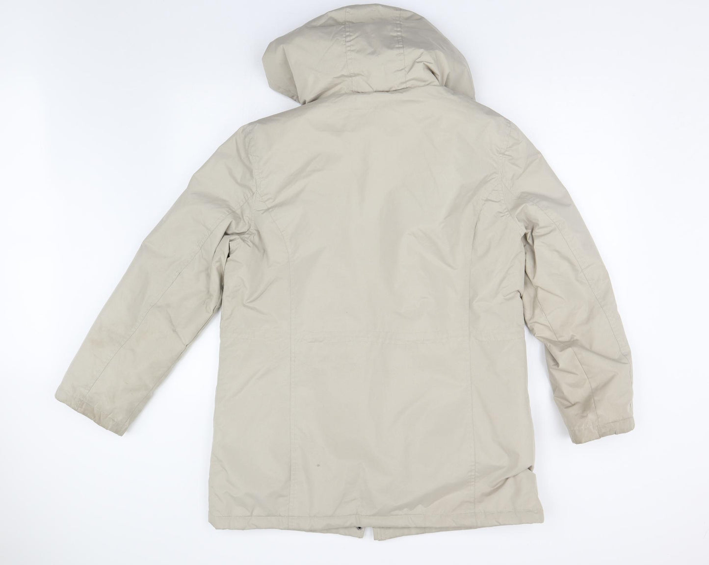 Atlas Womens Beige   Overcoat Coat Size 14