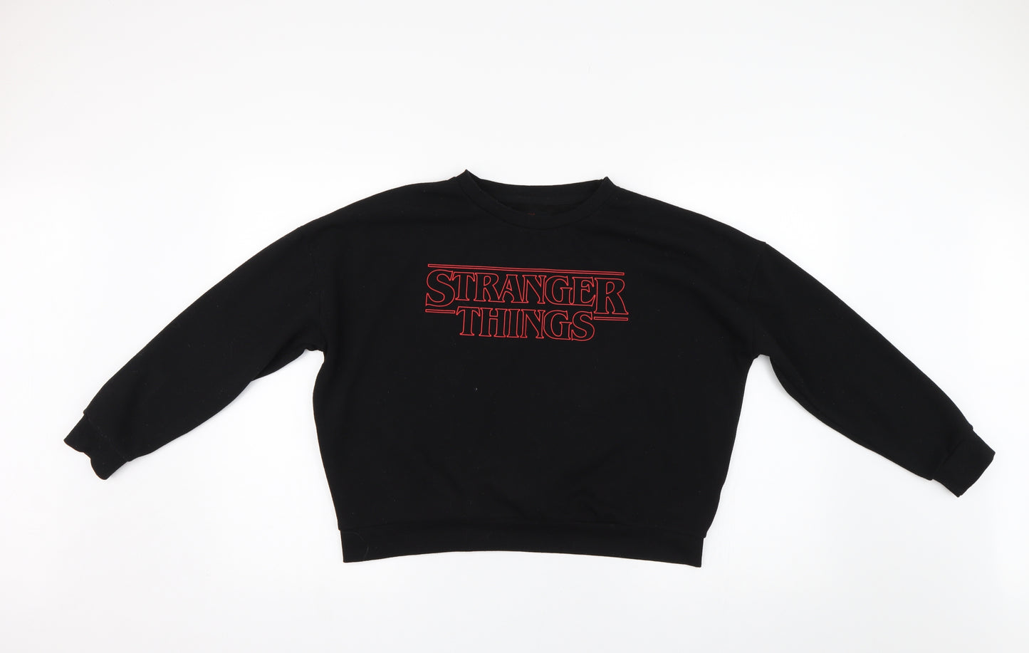 Primark Womens Black Solid  Babydoll Pyjama Top Size XS  - Stranger Things