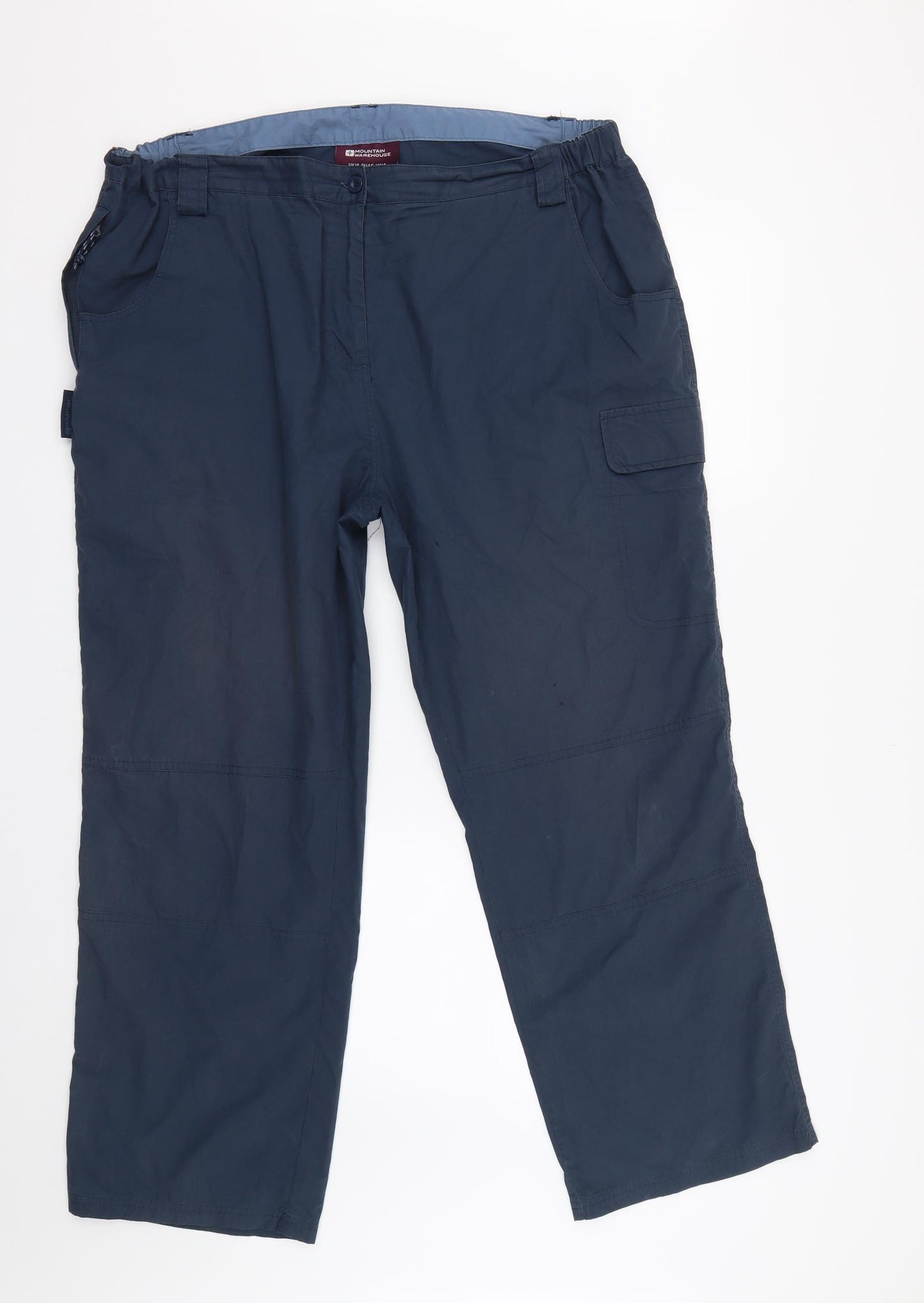 Mountain Warehouse Womens Blue   Cargo Trousers Size 18 L28 in