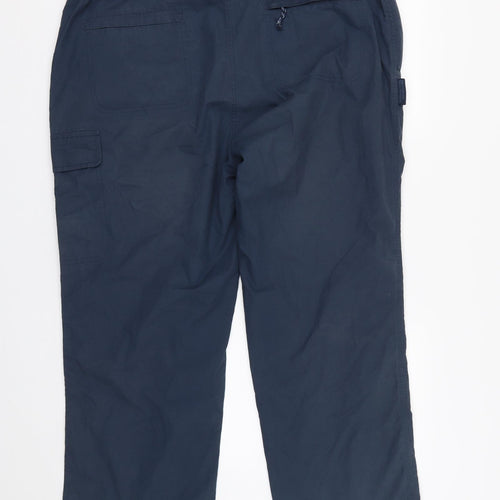 Mountain Warehouse Womens Blue   Cargo Trousers Size 18 L28 in