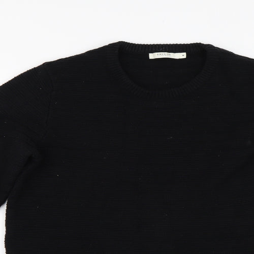 Jack Jones Womens Black  Knit Pullover Jumper Size M