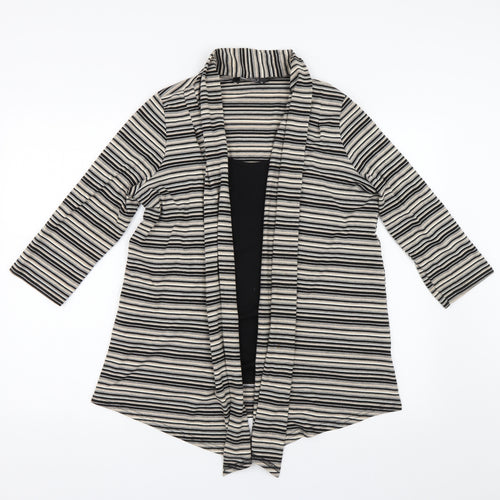 BM Collection Womens Multicoloured Striped  Basic Blouse Size 14