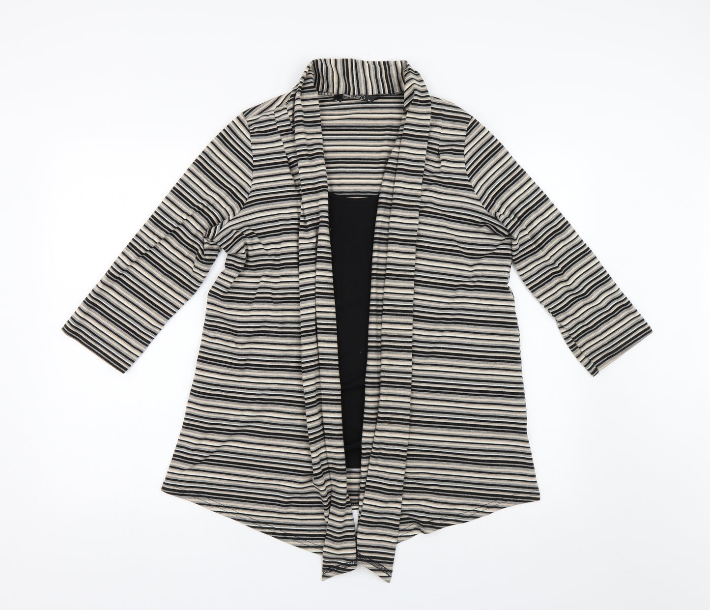 BM Collection Womens Multicoloured Striped  Basic Blouse Size 14